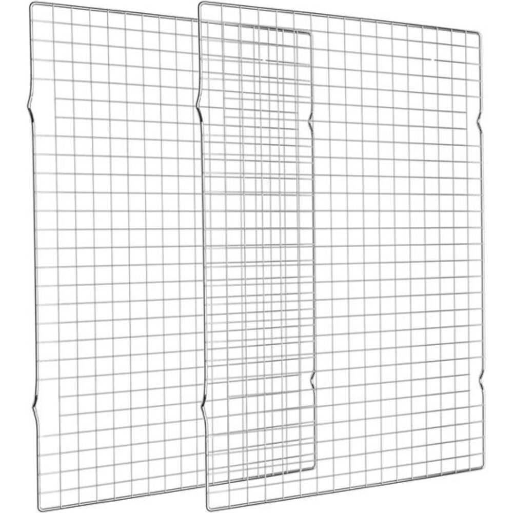 Cooling Rack for Baking 2-Pack, 16x10 Inches Baking Rack, Thick Wire Cookie